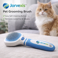 Jorvexis™ Self-Cleaning Pet Grooming Brush